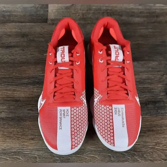 Nike Force Zoom Trout 7 Pro Men'sMetal Baseball Cleats Red CQ7224-602
